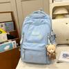 Schoolbag New Schoolbag Women's High Value Star Embroidery Korean Ins College Style Junior High School Students Multi-compartment Backpack