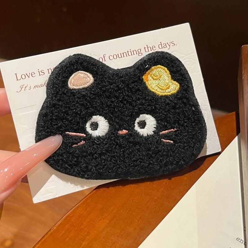 1/5Pcs Cute Animal Series Bangs Magic Paste Posts Hair Sticker Clip Women Magic Patch Hair Accessories Styling Tool