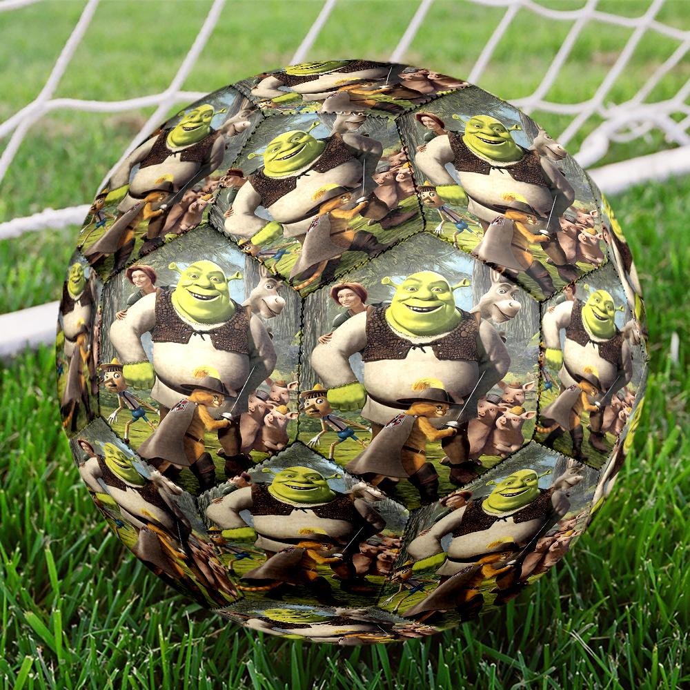 Shrek Theme Size 5 Soccer Ball, Suitable for Both Indoor and Outdoor Matches, a Gift Suitable for Everyone.