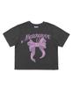 MATCHGLOBE Big Ribbon Crop Top (Dark Gray)