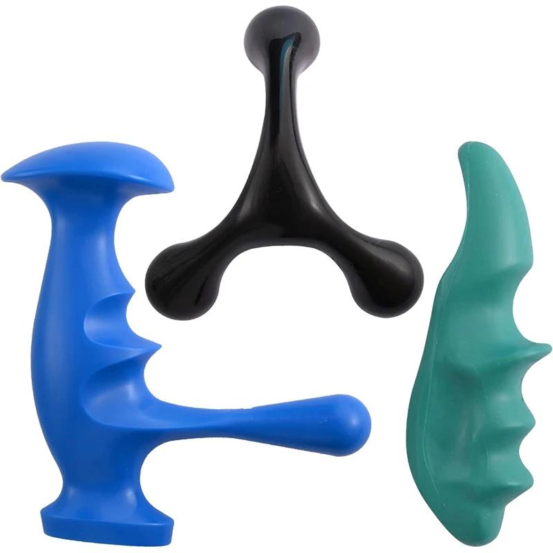 Mini Handheld Akupressur Manuelles Massagegerät Daumen Entspannung Für Ganzkörper Tiefengewebsmassage 3-beinige Massageknöpfe Stressabbau
