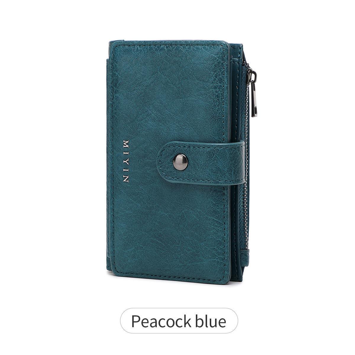 

Новый антимагнитный женский кошелек ретро на молнии кошелек для мелочи многофункциональный короткий скидка 30% картхолдер