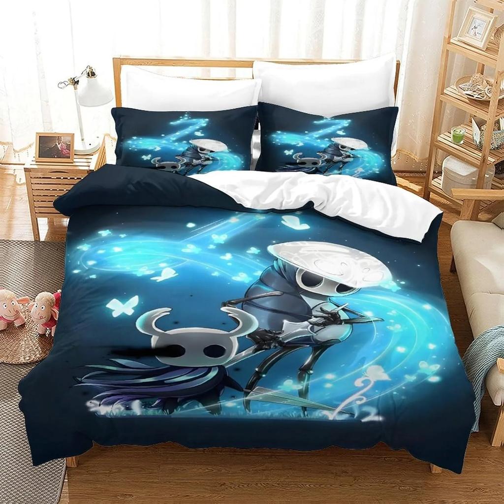 3D Duvet Cover Pillowcase Game Hollow Knight Bedding Set Adult Boy Girl Bedroom Decoration Children Gift Single Double Size