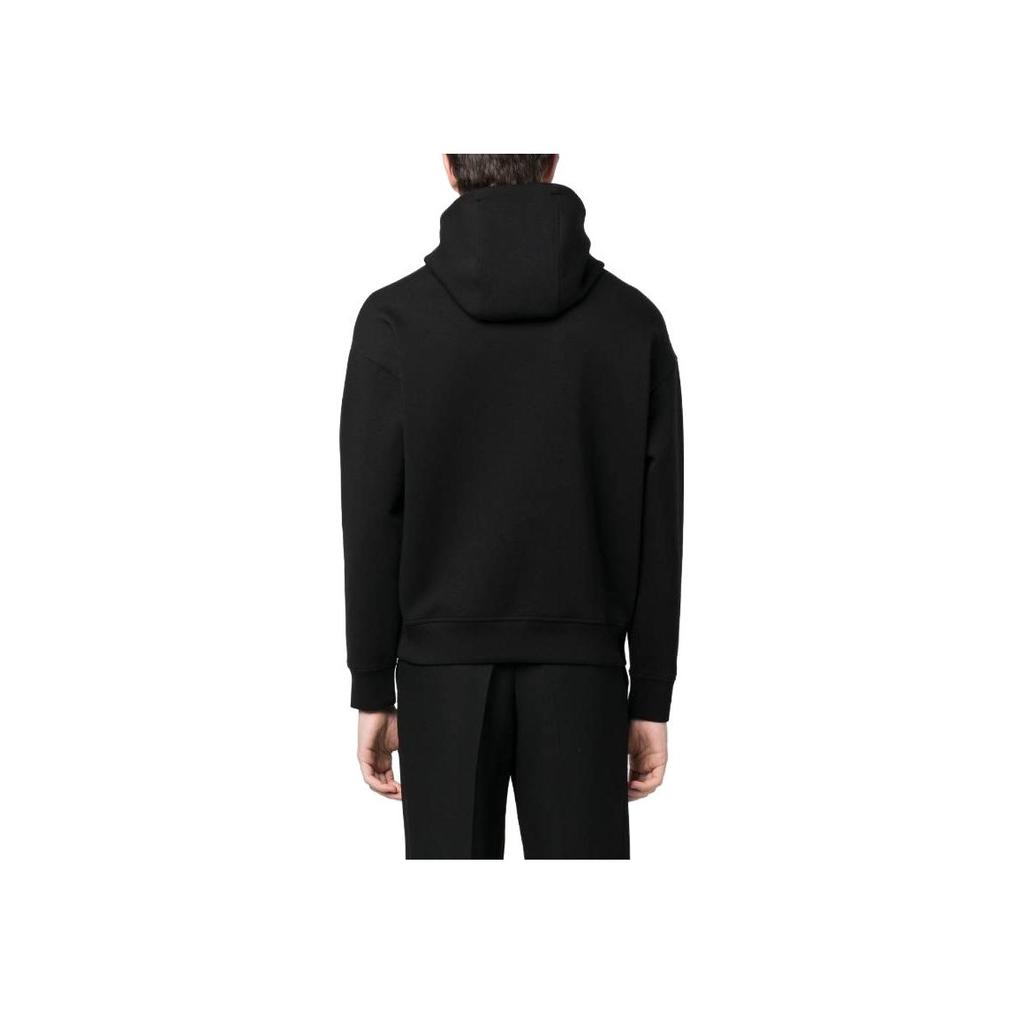 Emporio Armani Ss23 Solid Color Letter Print Hoodie Men Hoodies Black 3R1MBI-1JHSZ-0043