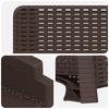 Recliner Garden Chair Rattan Look Brown PP