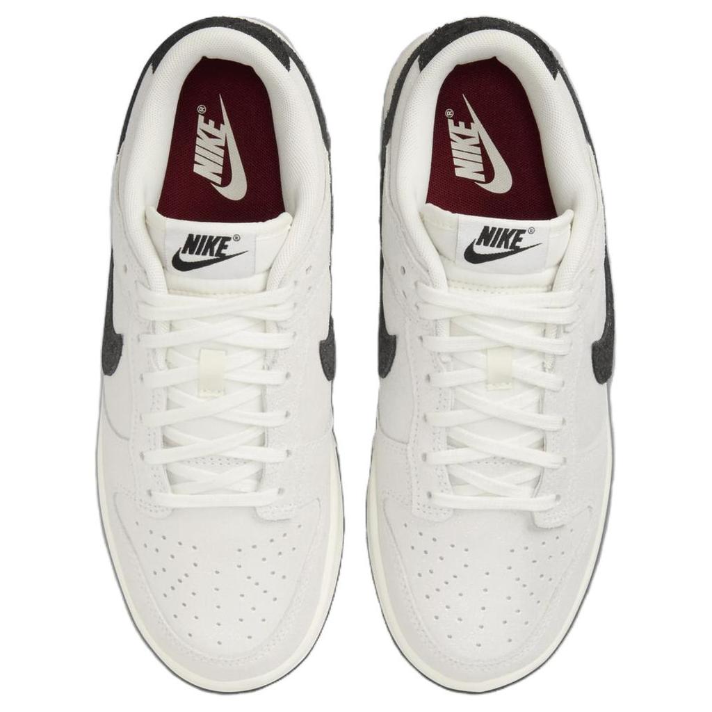 New Nike Dunk Low Se White Black Team Red Women's