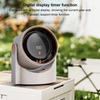 100Level Bladeless Fan USB Rechargeable Smart Electric Fan Personal Fan Digital Display Wall Mount Turbo Fan Desktop Cooling Fan