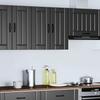 Kitchen Wall Cabinet "Lucca" Black Glued Wood