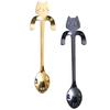 Cute Cat Coffee Spoon Stainless Steel Tea Ice Cream Spoon Teaspoon Xmas Gifts