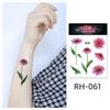 Waterproof Colorful Flower Tattoo Stickers - Disposable Tattoos