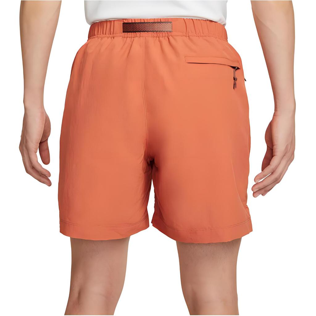 Nike Loose Elastic Solid Color Casual Shorts Men Bottoms Orange CZ6704-872