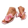 Women'S High Heels With Stiletto Heels Short Heels Floral Sandals Women Go Walk Sandals For Women Size 12 Wide Cute