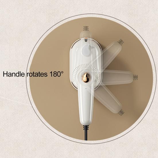 Portable Steam Iron with Water Tank Foldable Handle 1000W Fast Heating Compact