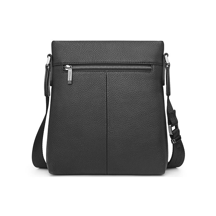 New JAGUAR Cow Leather Shoulder Bag Men's Black JX1T1220171101
