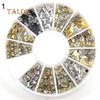 Colorful Shiny Nail Art Decoration Wheel Colorful Star DIY Manicure Accessory Nail Care