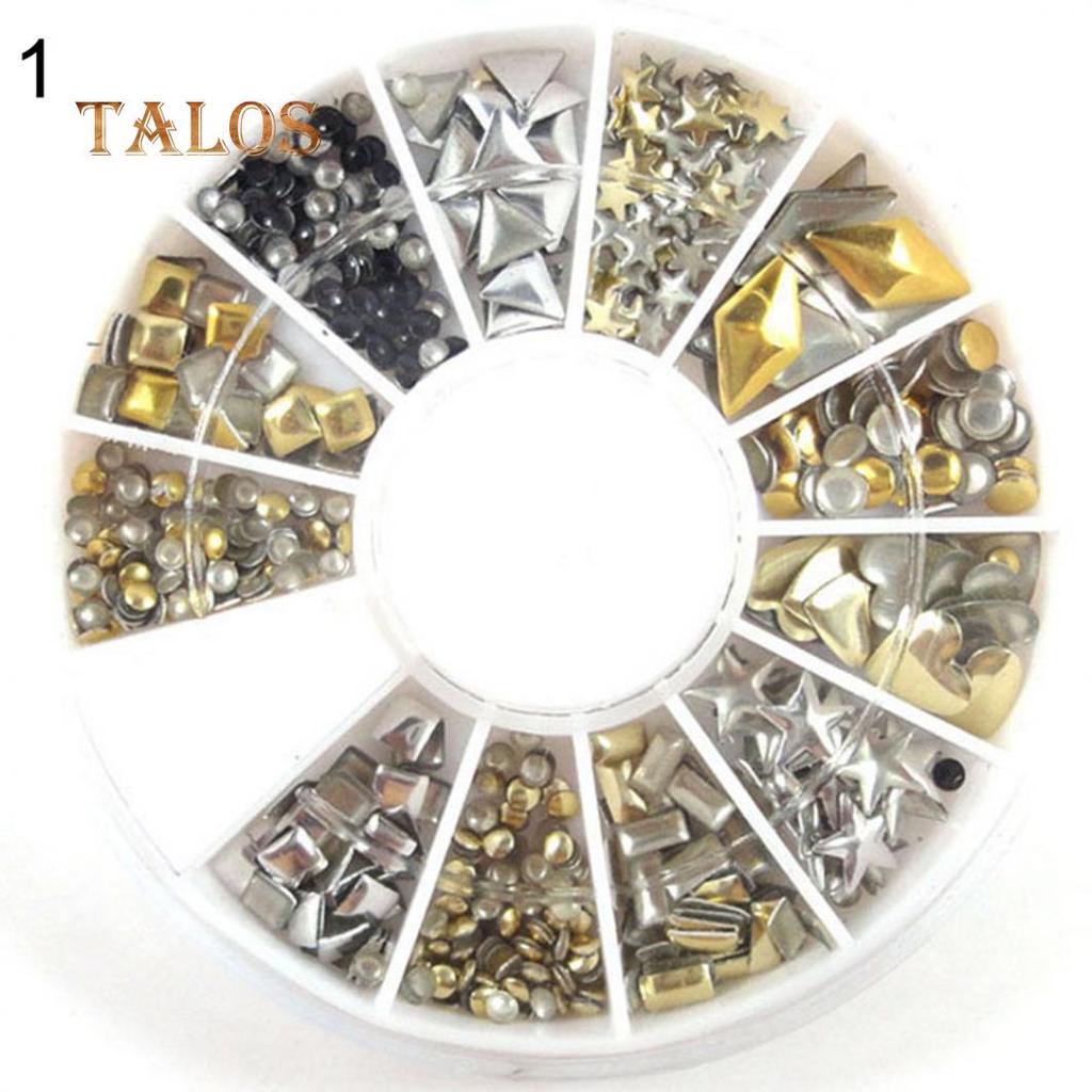 Colorful Shiny Nail Art Decoration Wheel Colorful Star DIY Manicure Accessory Nail Care