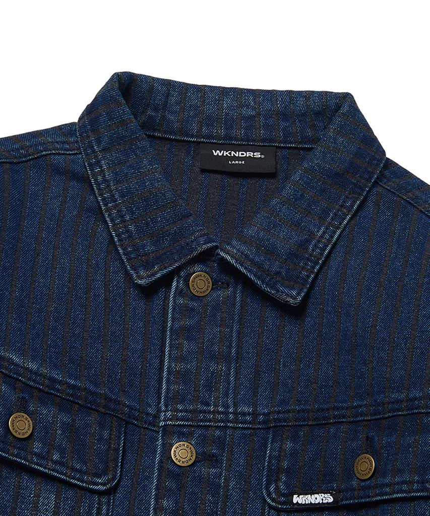 Wkndrs Stripe Trucker Jk (Denim)