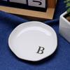 Gold Rim Monogram Letter Ring Dish A-Z Decorative Ring Holder Plate  Blogger's Recommendation