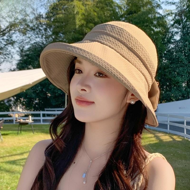 Summer Fashion Wide Brim Sun Hat With Large Sunshade For Women Outdoor Sun Protection