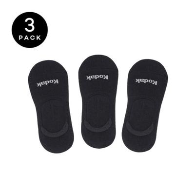 No-Show Socks 3PC BLACK