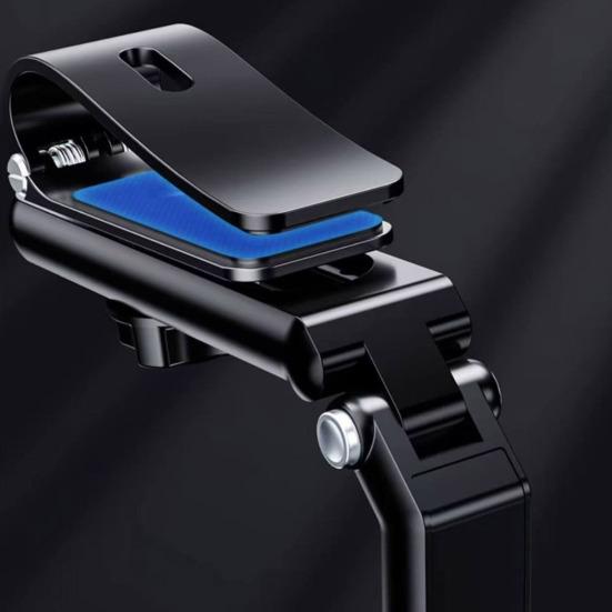 Sun Visor Phone Holder Secure Car Phone Mount Anti-Slip Clamp 360-Degree Rotatable Adjustable Car Phone Holder for Most Smartphones