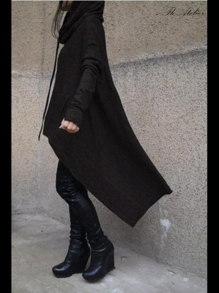 European American Style Autumn Winter Solid Color Long Hooded Sweatshirt 9308 Collection