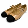 Great Pumps COCO Mark Mary Jane Leather Flats Beige Leather 35.5 G45697 Used