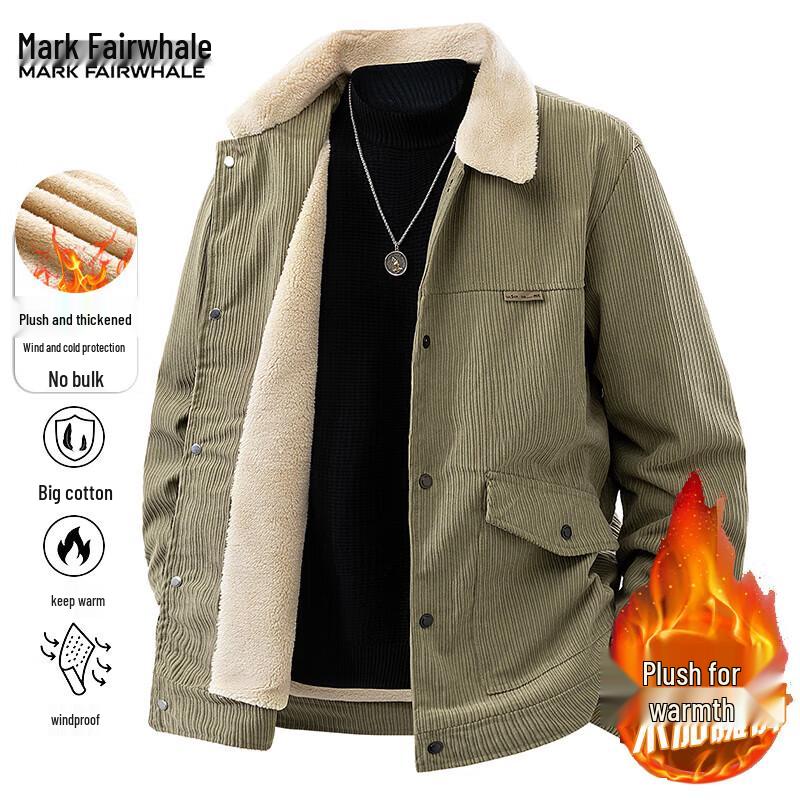 Mark Fairwhale Men's Corduroy Lapel Jacket