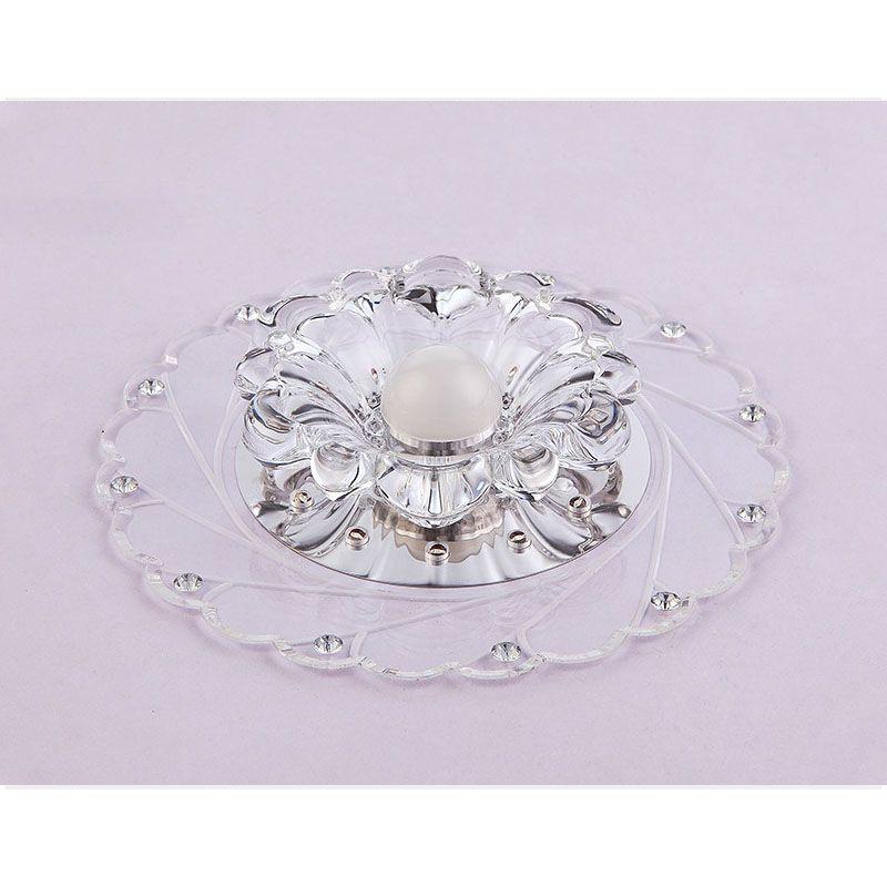 Moderne Krystall LED Sparelys Sterkt Taklys Lampe Armatur Lysekrone 3w