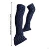Figure Skating Leg Warmers Cable Knit Long Socks Lightweight Sleeve Over Knee High Footless