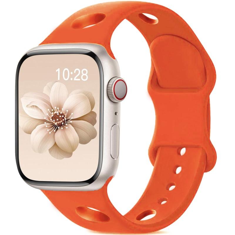 Breathable Strap For Apple Watch Band 40mm 44mm 46mm 45mm 49mm 41mm Silicone Correa Bracelet iWatch series 8 9 se 10 11 ultra2 3