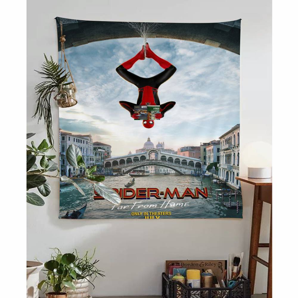 Spider Man Across the Spider Verse Printed Large Wall Tapestry Indian Buddha Wall Decoration Witchcraft Bohemian Hippie Wall Art