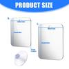 Acrylic Shaving Mirror with Suction Cup Smooth Fogless Bathroom Shower Mirror for Bathroom Bedroom Easy To Use