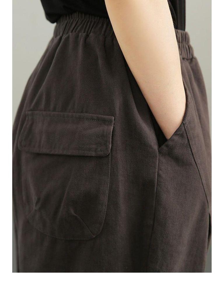 2026 Spring Women's Loose Harem Pants, Plus Size, Casual and Versatile, Original Artistic Design.