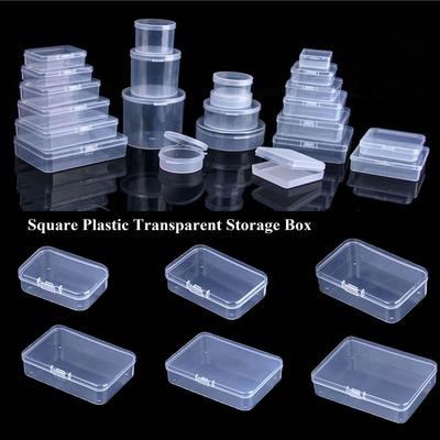 Transparent Jewelry Beads Container Plastic Small Items Case Storage Box  Power Tools Holder