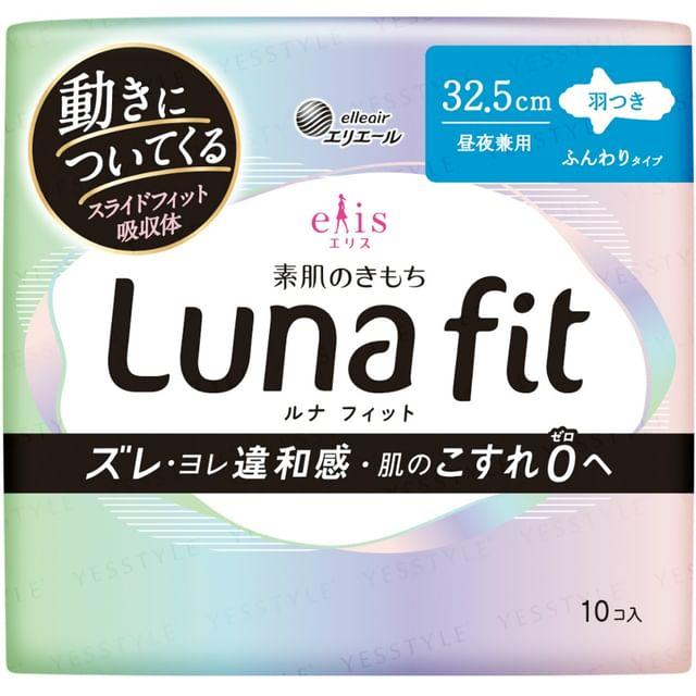 elleair - Гигиеническая прокладка Ellis Luna Fit День и Ночь 32,5 см С крылышками 10 pcs
