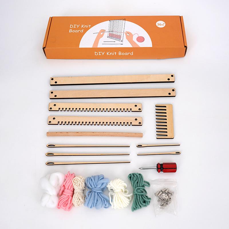 Adjustable Solid Wood Mini Weaving Loom Kit