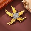 Retro Flame Starfish Brooch, Marine Life Diamond Studded High-end Chest Flower, Suit Shirt Jacket Collar Needle