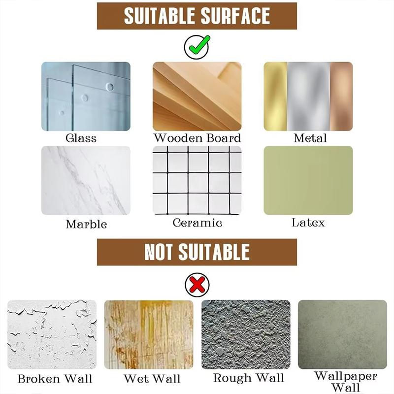 self-adhesive detachable display panel adhesive back shelf sticky note board does not damage the wall surface 60*15cm