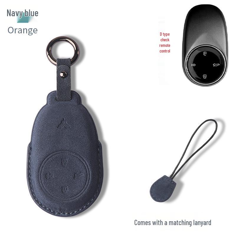 Nezha Key Case: Premium Suede Wrap for UPro New Energy Car Key