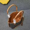 Goya Mini Tote: Dog Tooth Pattern Vegetable Basket Fashion Women's Mother-Child Shopping Bag
