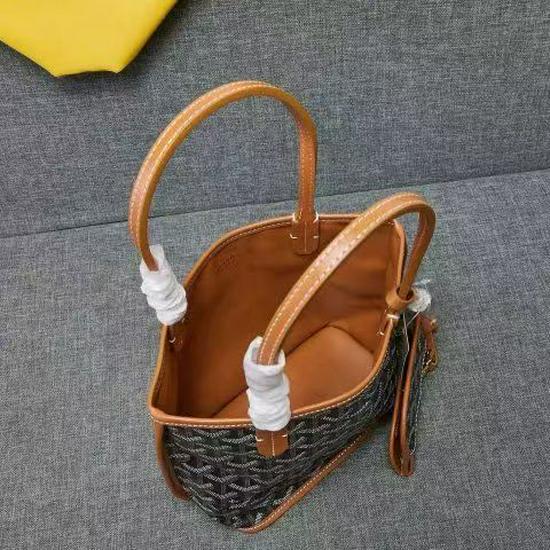 Goya Mini Tote: Dog Tooth Pattern Vegetable Basket Fashion Women's Mother-Child Shopping Bag