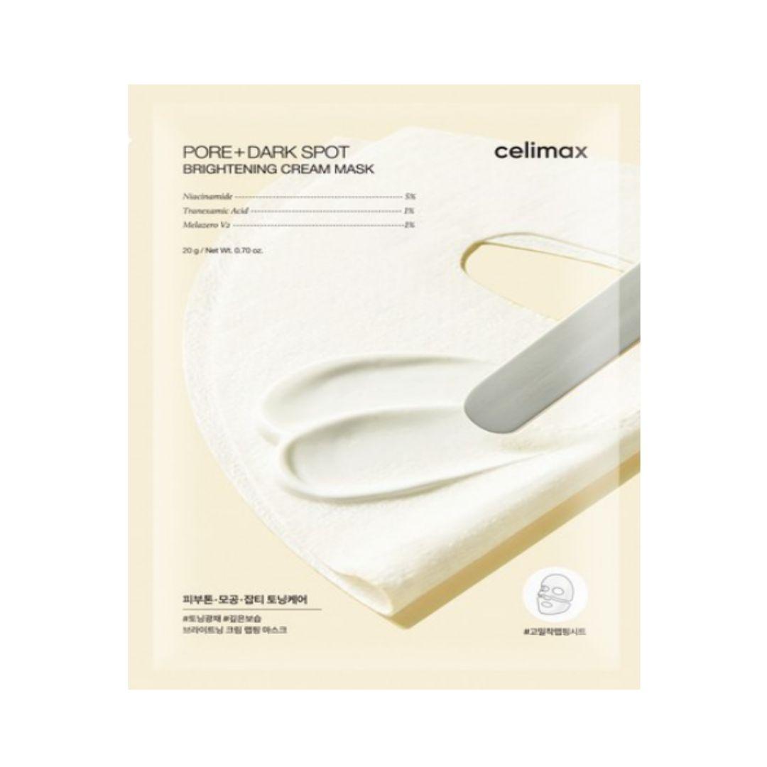 Celimax Pore Dark Spot Brightening Cream Wrapping Mask Radiance Care 20g ×4