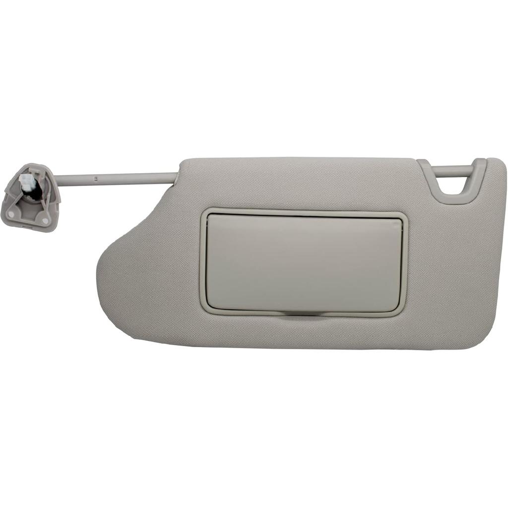 NHILES Left Driver Side Sun Visor Compatible With Nissan Altima 2013 2014 2015 2016 2017 2018 With Light, Without Sunroof 96401-3TA2A Color Gray