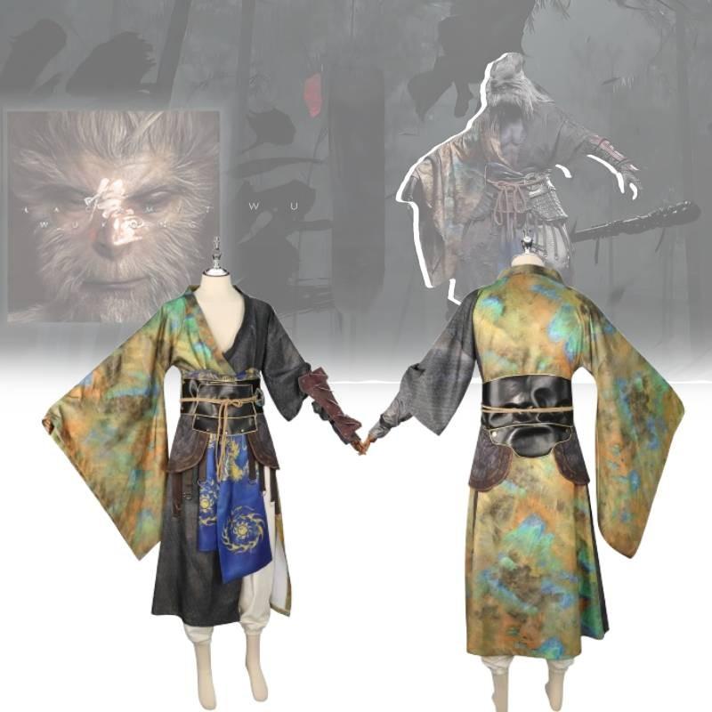 Elegant Black Myth Wukong Cosplay Attire Vintage Inspired Costume For Performances