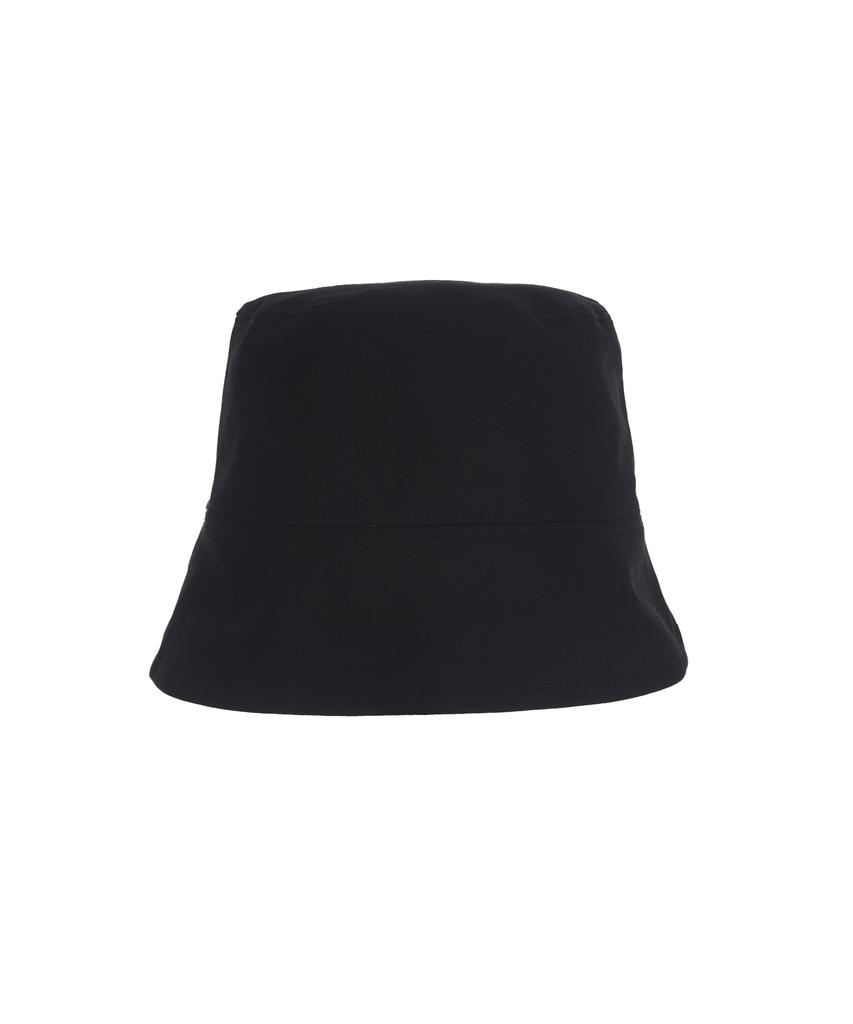 Bajal Label Drop Oversized Bucket Hat Black