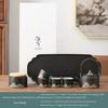 Japanese Style Hand Drawn Mountain Shadow Loop-Handled Teapot Dry Pour Sets Kung Fu Tea Set Home Teacup