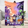 Halloween Costumes Bluey Blanket Durable Comfort Perfect for Chair Bedding Couch for All Seasons Digital Print Gift for Travel Home Birthdays