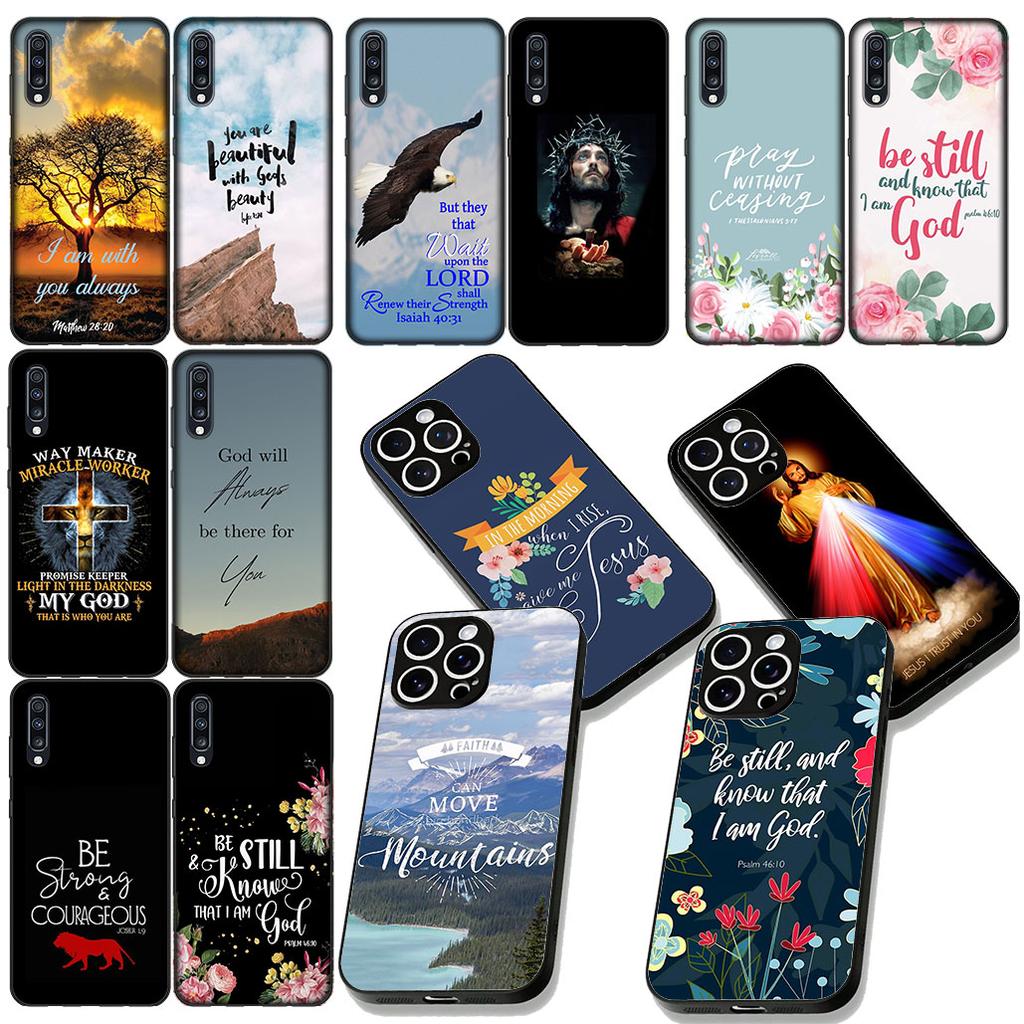Bibelvers Jesus Christus Christliche Blume Handyhülle für Xiaomi Poco C85 C65 C75 X7 X6 M6 M8 F7 F8 Ultra F6 Pro Schutzhülle
