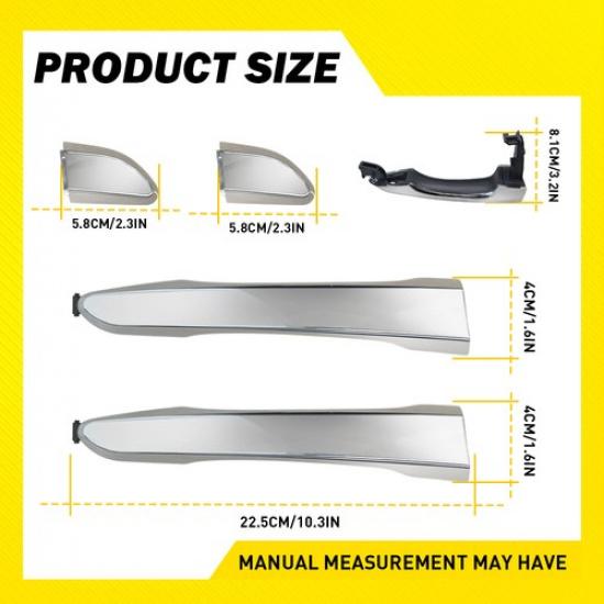 Exterior Door Front Handles & Rear Passenger Side Hand for Hyundai Tucson 16-21